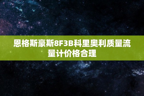 恩格斯豪斯8F3B科里奥利质量流量计价格合理