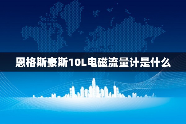 恩格斯豪斯10L电磁流量计是什么
