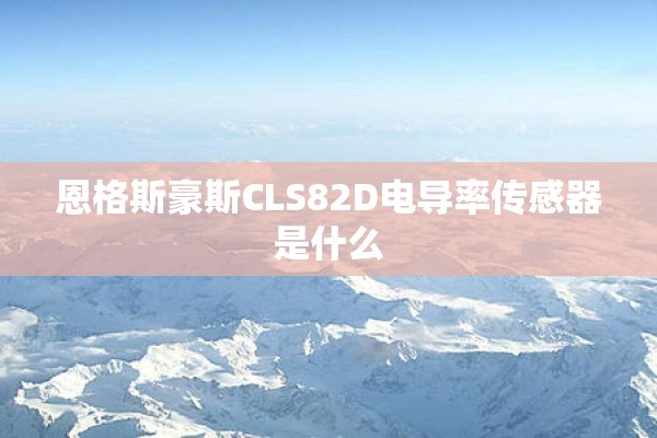 恩格斯豪斯CLS82D电导率传感器是什么