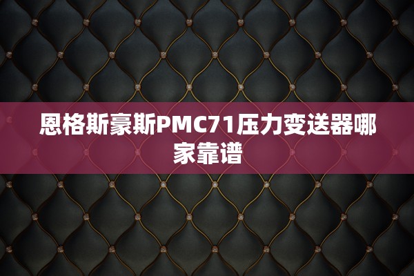 恩格斯豪斯PMC71压力变送器哪家靠谱