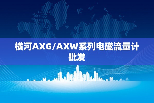 横河AXG/AXW系列电磁流量计批发