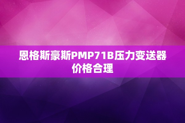 恩格斯豪斯PMP71B压力变送器价格合理