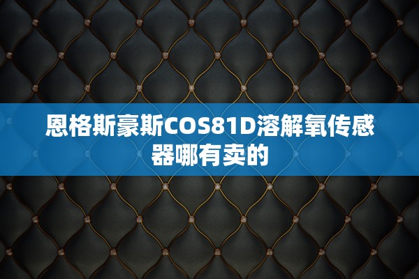 恩格斯豪斯COS81D溶解氧传感器哪有卖的