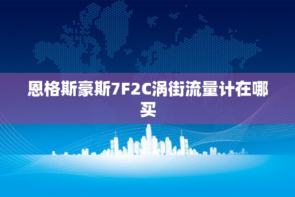 恩格斯豪斯7F2C涡街流量计在哪买