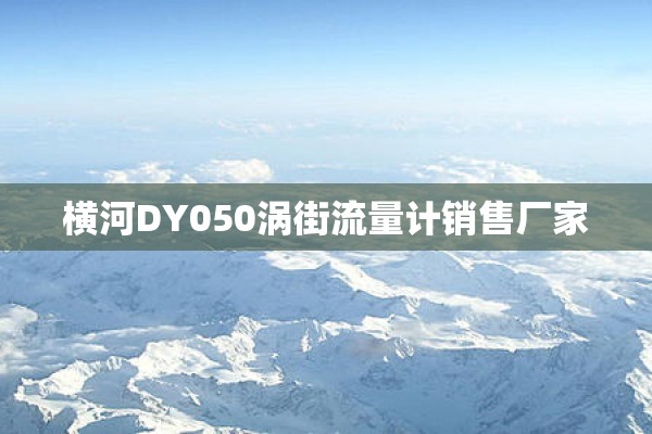 横河DY050涡街流量计销售厂家