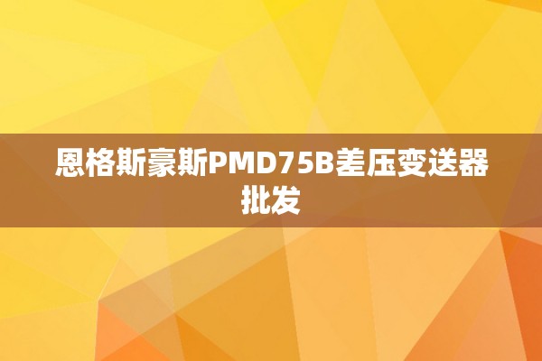 恩格斯豪斯PMD75B差压变送器批发