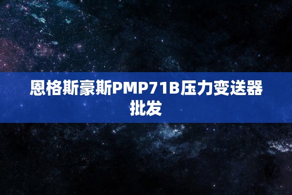 恩格斯豪斯PMP71B压力变送器批发