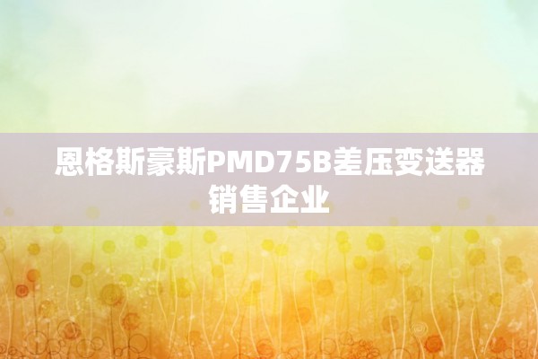 恩格斯豪斯PMD75B差压变送器销售企业