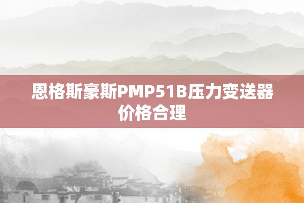 恩格斯豪斯PMP51B压力变送器价格合理