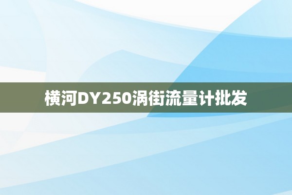 横河DY250涡街流量计批发