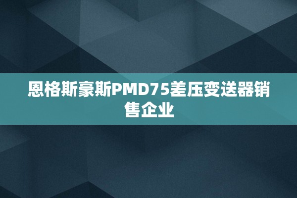 恩格斯豪斯PMD75差压变送器销售企业